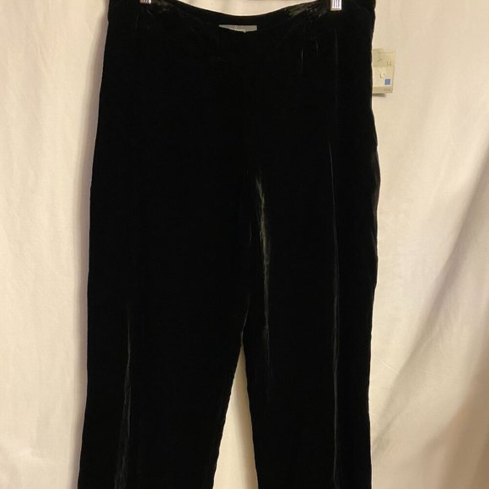 Liz Claiborne Velour Lined Black Pants Size 14 ~~~Holiday~~Party~~NWT